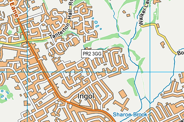 PR2 3GG map - OS VectorMap District (Ordnance Survey)