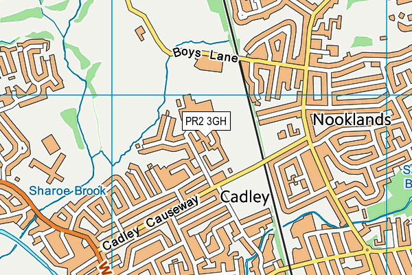 PR2 3GH map - OS VectorMap District (Ordnance Survey)