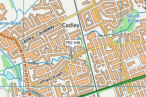 PR2 3HB map - OS VectorMap District (Ordnance Survey)