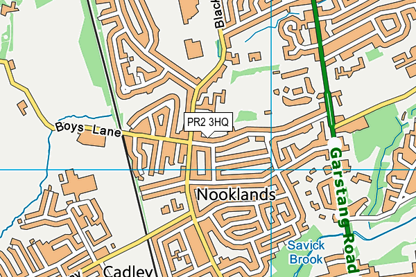 PR2 3HQ map - OS VectorMap District (Ordnance Survey)