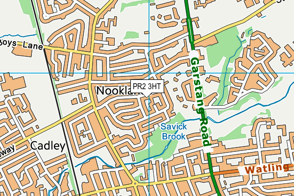 PR2 3HT map - OS VectorMap District (Ordnance Survey)