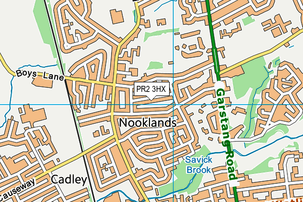 PR2 3HX map - OS VectorMap District (Ordnance Survey)