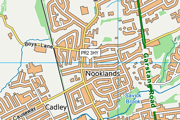 PR2 3HY map - OS VectorMap District (Ordnance Survey)