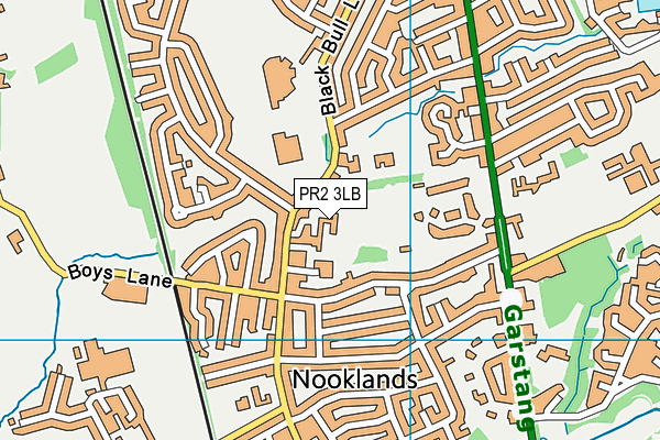 PR2 3LB map - OS VectorMap District (Ordnance Survey)