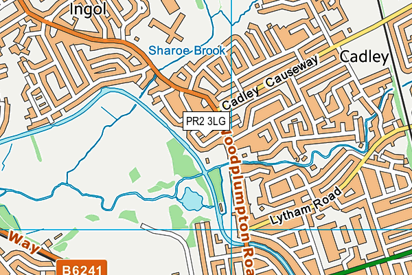 PR2 3LG map - OS VectorMap District (Ordnance Survey)