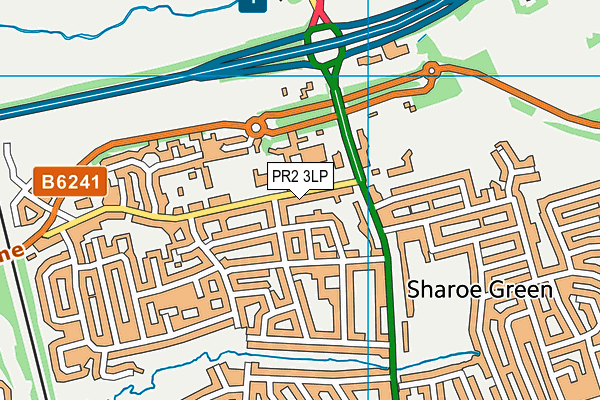 Our Lady and St Edward's Catholic Primary School, Preston map (PR2 3LP) - OS VectorMap District (Ordnance Survey)