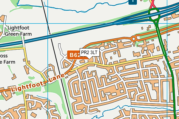 PR2 3LT map - OS VectorMap District (Ordnance Survey)