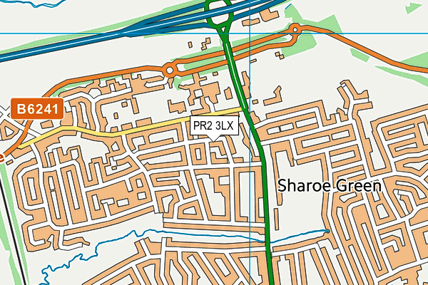 PR2 3LX map - OS VectorMap District (Ordnance Survey)