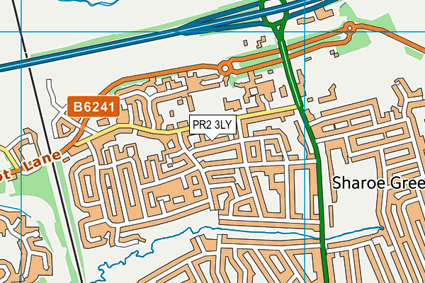 PR2 3LY map - OS VectorMap District (Ordnance Survey)