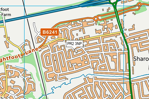 PR2 3NP map - OS VectorMap District (Ordnance Survey)