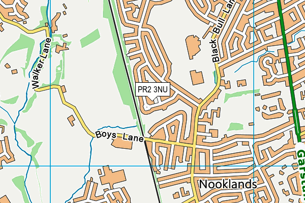 PR2 3NU map - OS VectorMap District (Ordnance Survey)