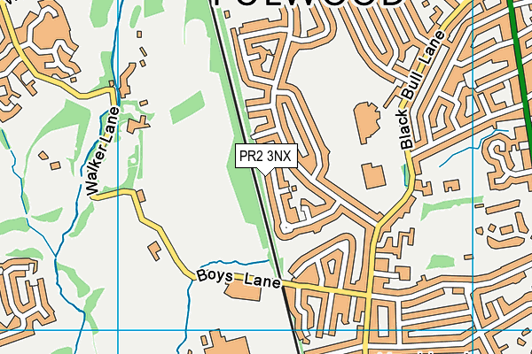PR2 3NX map - OS VectorMap District (Ordnance Survey)