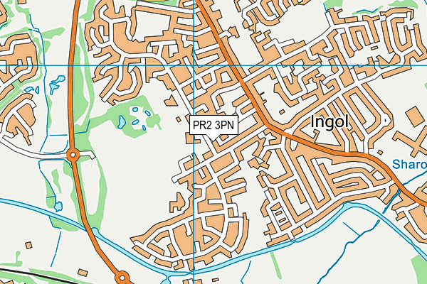 PR2 3PN map - OS VectorMap District (Ordnance Survey)