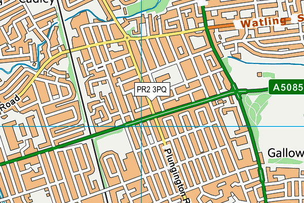 PR2 3PQ map - OS VectorMap District (Ordnance Survey)