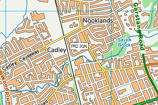 PR2 3QN map - OS VectorMap District (Ordnance Survey)