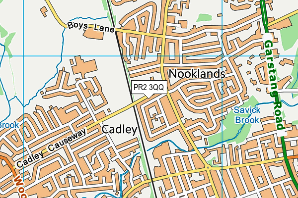 PR2 3QQ map - OS VectorMap District (Ordnance Survey)