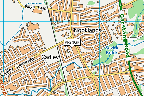 PR2 3QR map - OS VectorMap District (Ordnance Survey)