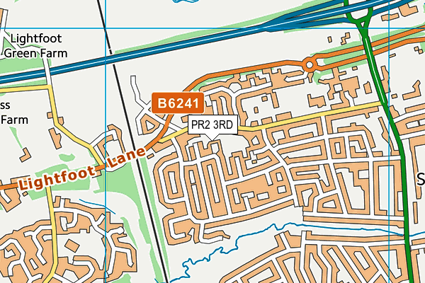 PR2 3RD map - OS VectorMap District (Ordnance Survey)