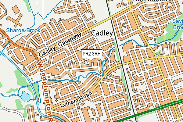 PR2 3RH map - OS VectorMap District (Ordnance Survey)