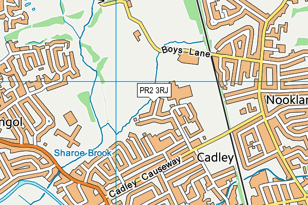 PR2 3RJ map - OS VectorMap District (Ordnance Survey)