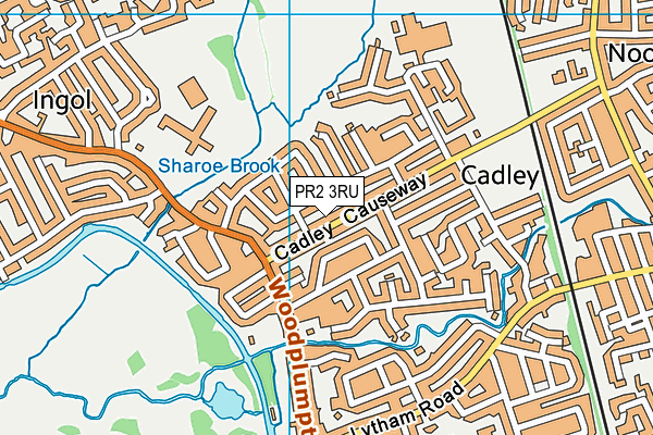 PR2 3RU map - OS VectorMap District (Ordnance Survey)