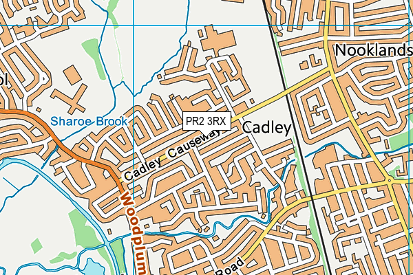 PR2 3RX map - OS VectorMap District (Ordnance Survey)