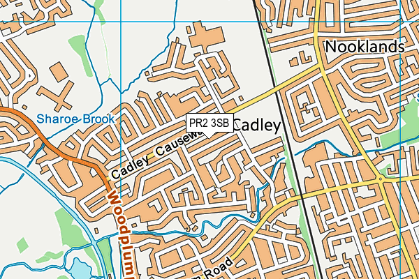 PR2 3SB map - OS VectorMap District (Ordnance Survey)