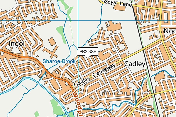 PR2 3SH map - OS VectorMap District (Ordnance Survey)