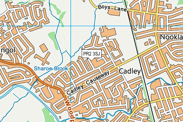 PR2 3SJ map - OS VectorMap District (Ordnance Survey)