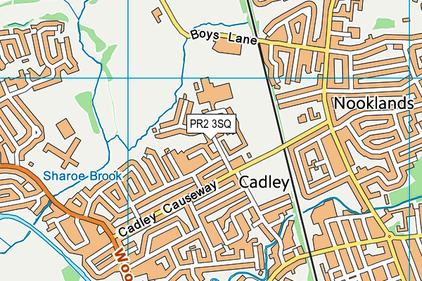 St Anthony's Catholic Primary School map (PR2 3SQ) - OS VectorMap District (Ordnance Survey)