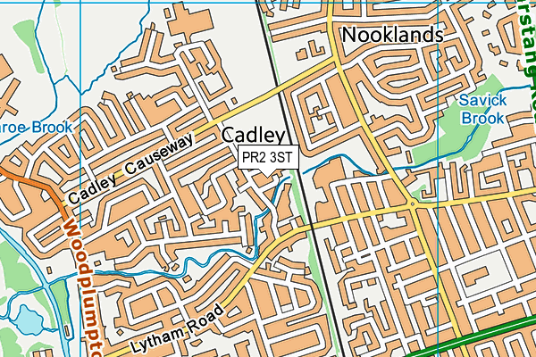 PR2 3ST map - OS VectorMap District (Ordnance Survey)