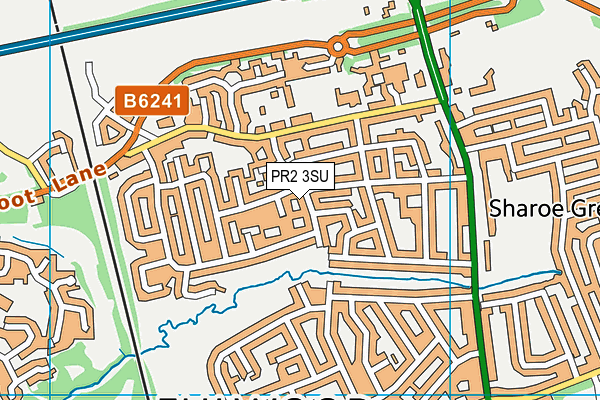 PR2 3SU map - OS VectorMap District (Ordnance Survey)