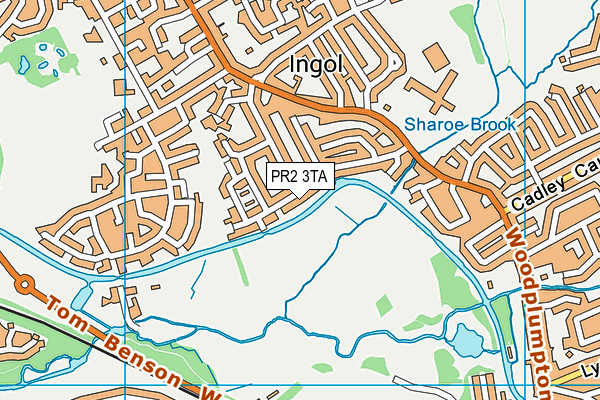 PR2 3TA map - OS VectorMap District (Ordnance Survey)