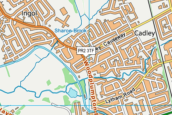 PR2 3TF map - OS VectorMap District (Ordnance Survey)