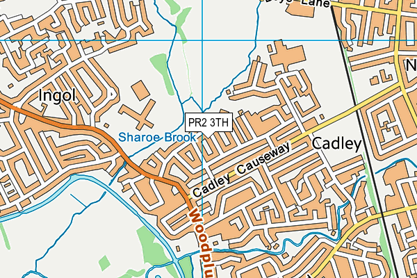 PR2 3TH map - OS VectorMap District (Ordnance Survey)