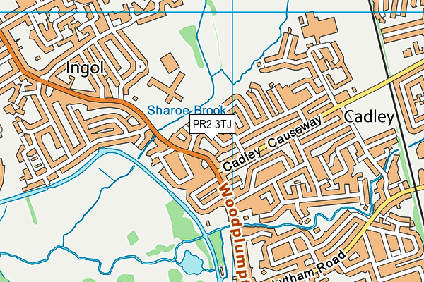 PR2 3TJ map - OS VectorMap District (Ordnance Survey)