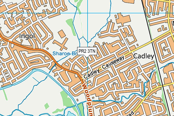 PR2 3TN map - OS VectorMap District (Ordnance Survey)