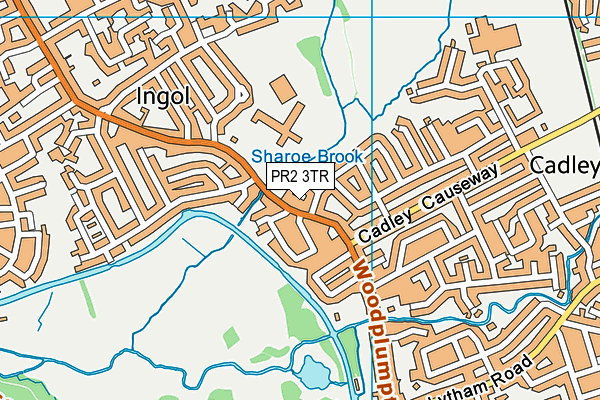 PR2 3TR map - OS VectorMap District (Ordnance Survey)