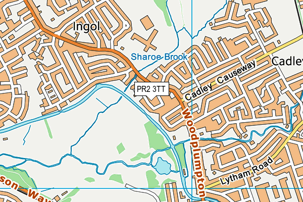 PR2 3TT map - OS VectorMap District (Ordnance Survey)