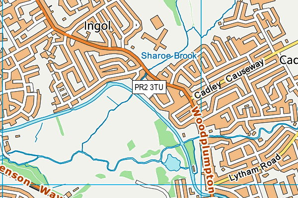PR2 3TU map - OS VectorMap District (Ordnance Survey)