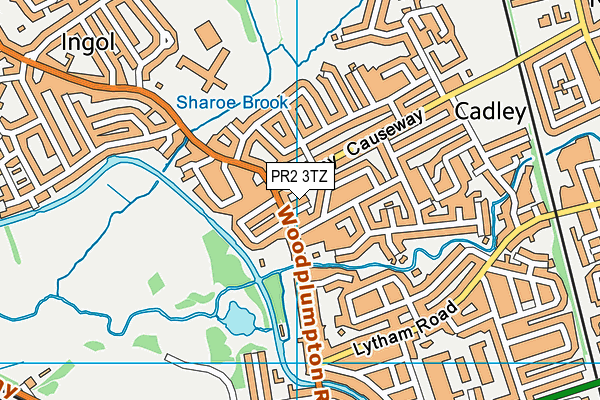 PR2 3TZ map - OS VectorMap District (Ordnance Survey)