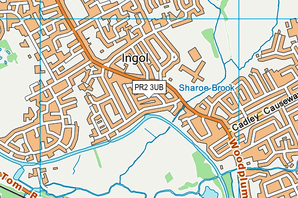 PR2 3UB map - OS VectorMap District (Ordnance Survey)