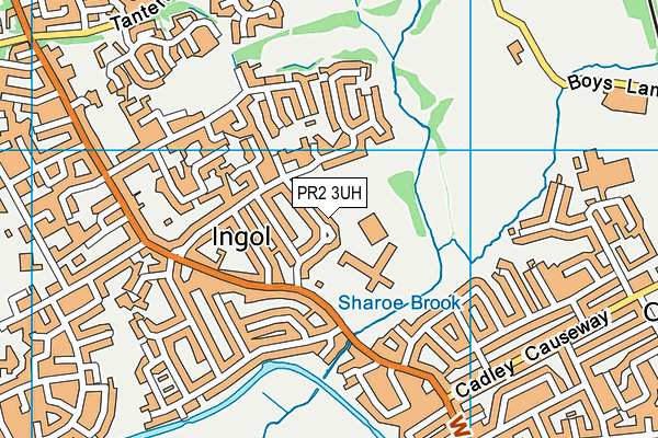 PR2 3UH map - OS VectorMap District (Ordnance Survey)