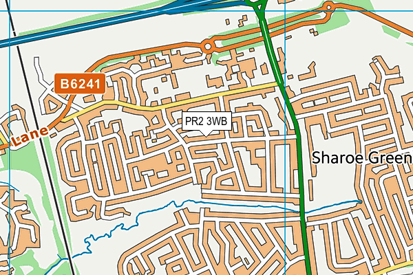 PR2 3WB map - OS VectorMap District (Ordnance Survey)