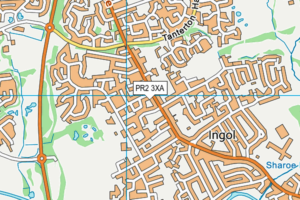 PR2 3XA map - OS VectorMap District (Ordnance Survey)