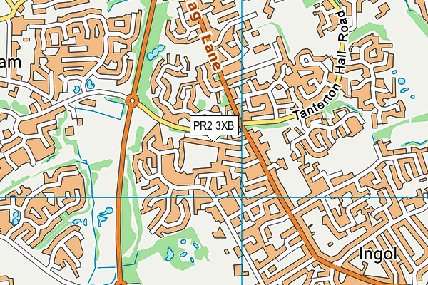 PR2 3XB map - OS VectorMap District (Ordnance Survey)