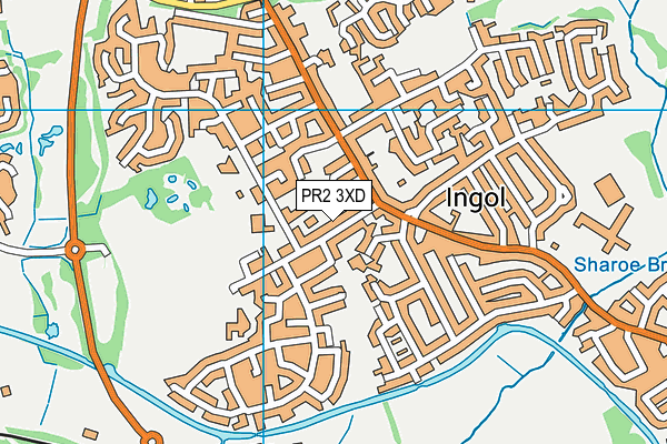 PR2 3XD map - OS VectorMap District (Ordnance Survey)