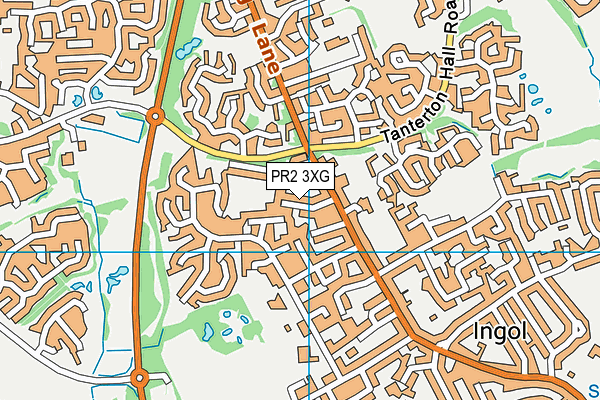 PR2 3XG map - OS VectorMap District (Ordnance Survey)