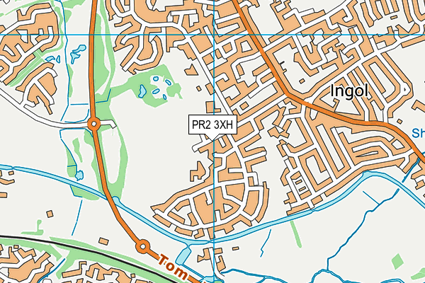 PR2 3XH map - OS VectorMap District (Ordnance Survey)