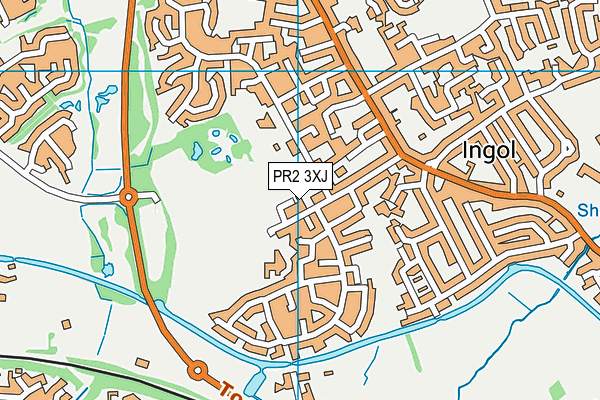 PR2 3XJ map - OS VectorMap District (Ordnance Survey)